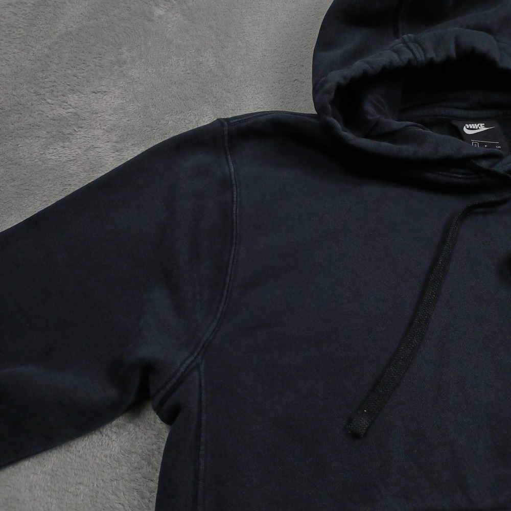 Nike Sweater Mens Small Black Pullover Activewear Hoodie Casual‎ Logo - Picture 2 of 8